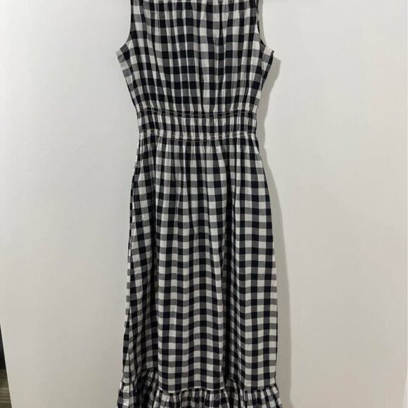 A New Day Buffalo Plaid Midi Sleeveless Dress with Smocked Waist [size M] - Picture 4 of 12